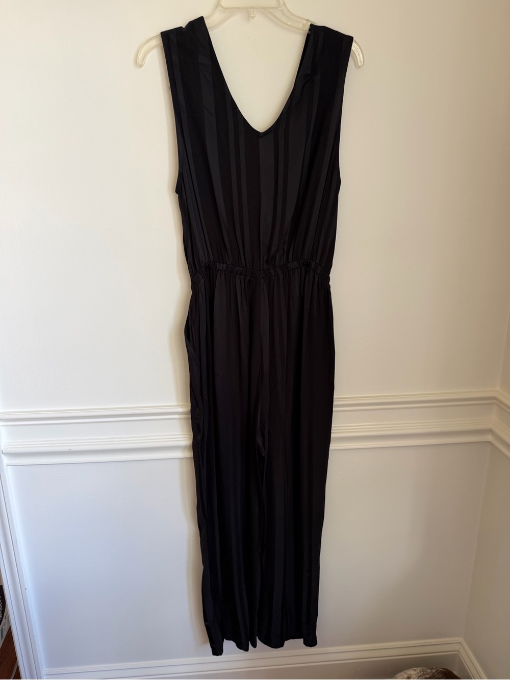 Greylin Black Sleeveless One-Piece Jumpsuit